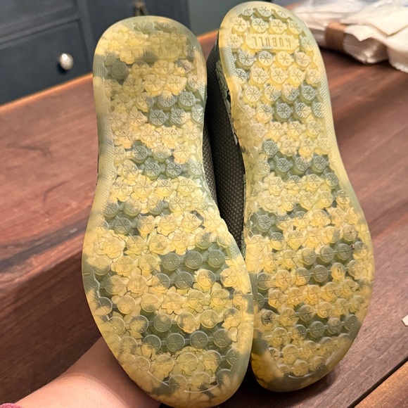 NOBULL Olive High-Top Trainers with Floral Sole - Picture 3 of 5